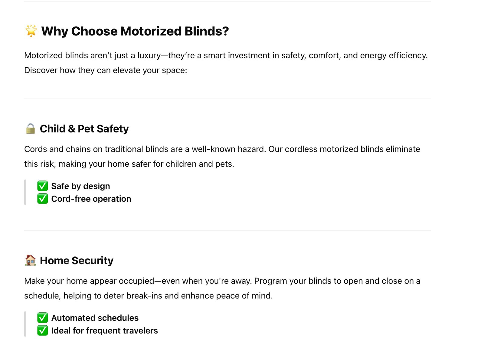 Smart blinds automated on schedule